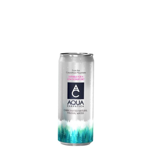 Ανθρακούχο Φυσικό Μεταλικό Νερό AQUA CARPATICA CAN 4x330ml