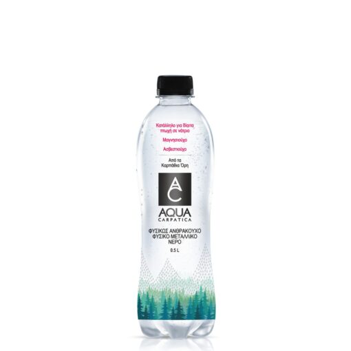 Ανθρακούχο Φυσικό Μεταλικό Νερό AQUA CARPATICA PET 24x0.5lt